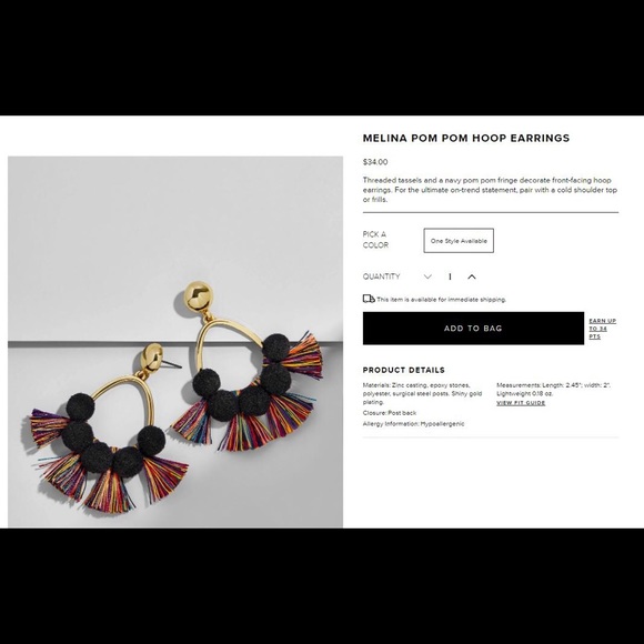 BaubleBar Style Melina Pom Pom Tassel Earrings - Picture 5 of 5